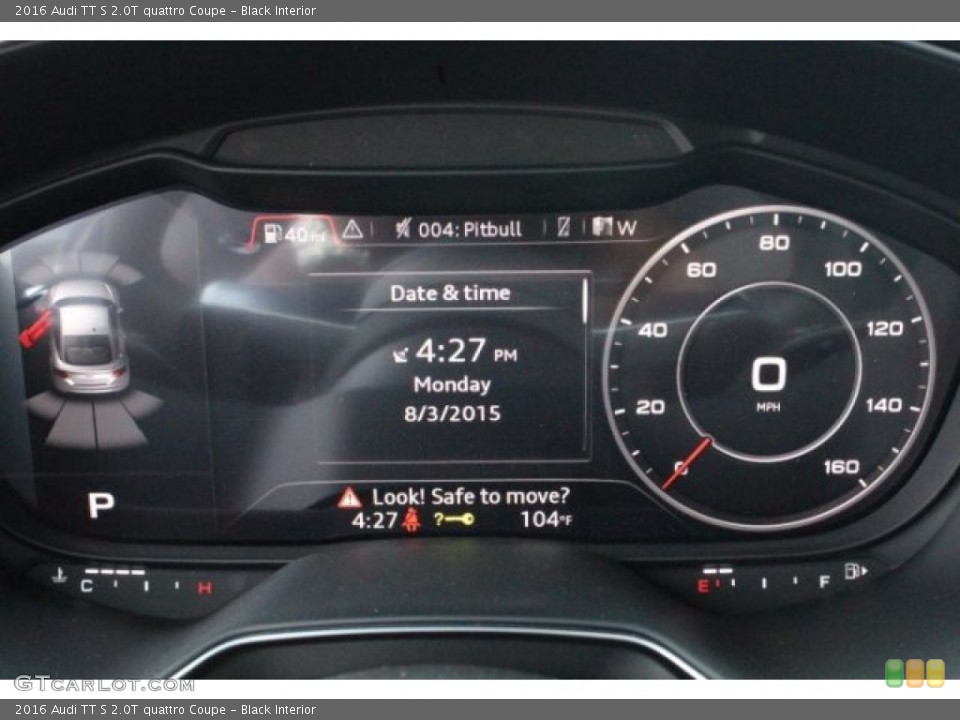Black Interior Gauges for the 2016 Audi TT S 2.0T quattro Coupe #106085776