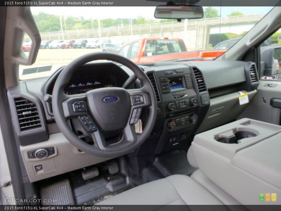 Medium Earth Gray Interior Prime Interior for the 2015 Ford F150 XL SuperCab 4x4 #106096186