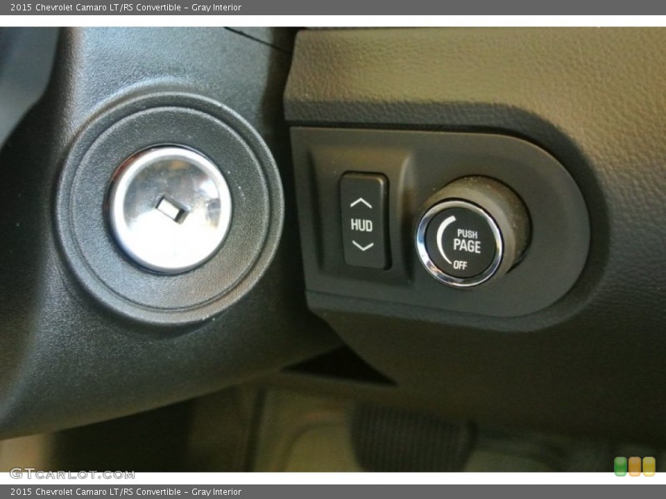 Gray Interior Controls for the 2015 Chevrolet Camaro LT/RS Convertible #106096354