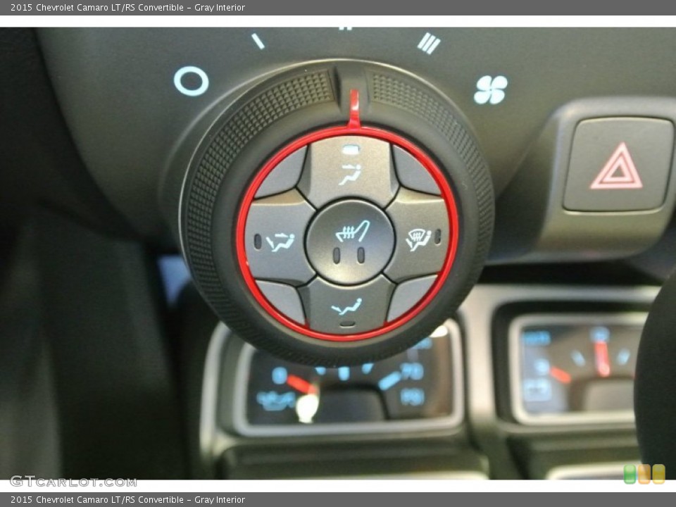 Gray Interior Controls for the 2015 Chevrolet Camaro LT/RS Convertible #106096417