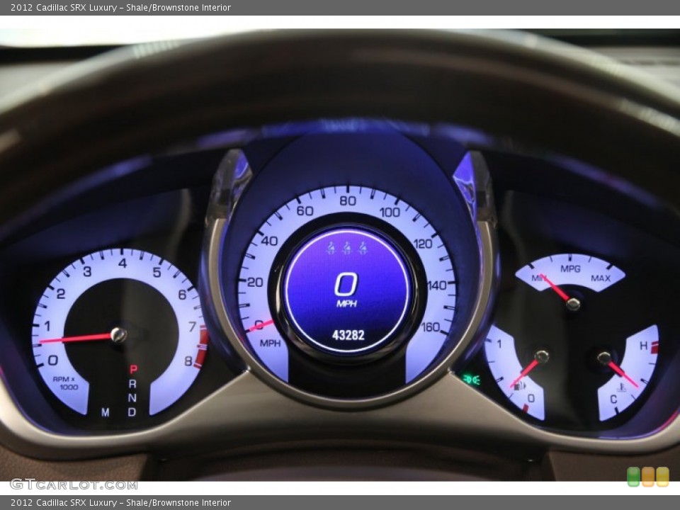 Shale/Brownstone Interior Gauges for the 2012 Cadillac SRX Luxury #106097326