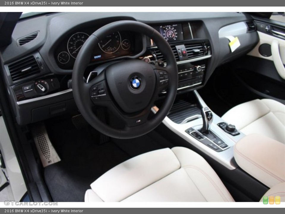 Ivory White 2016 BMW X4 Interiors