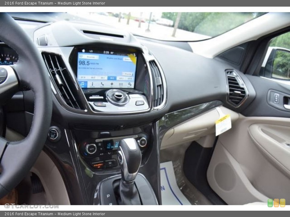 Medium Light Stone Interior Controls for the 2016 Ford Escape Titanium #106111903