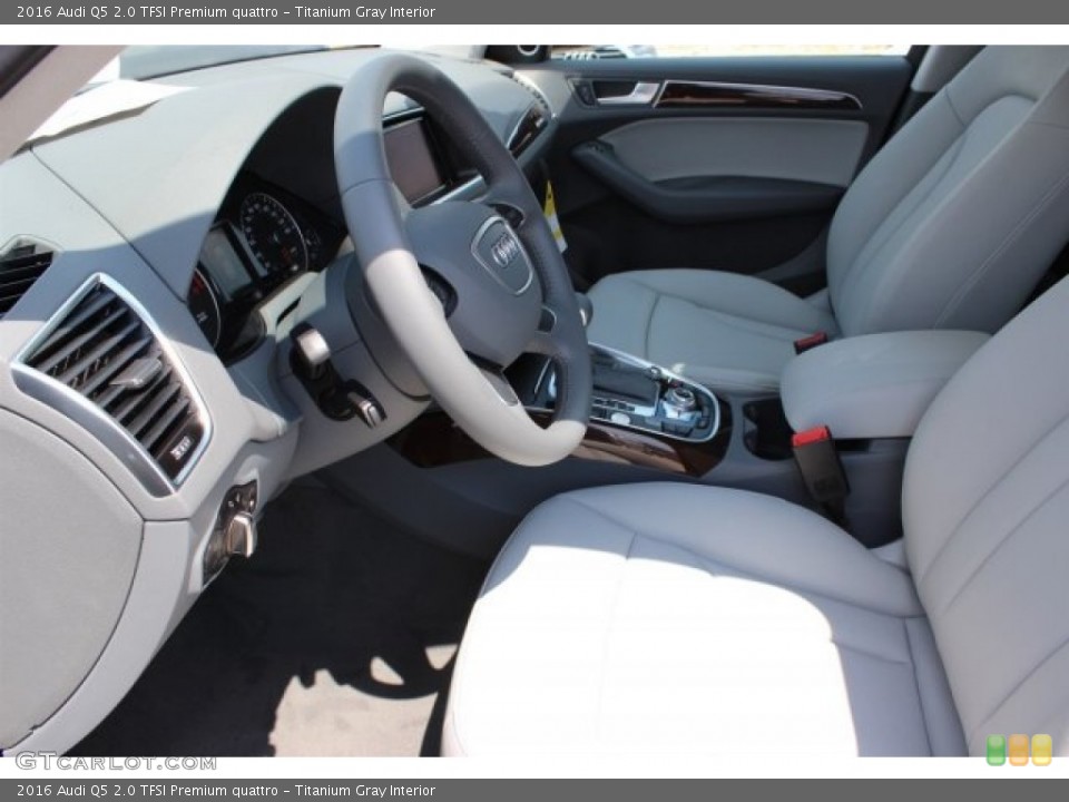 Titanium Gray Interior Front Seat for the 2016 Audi Q5 2.0 TFSI Premium quattro #106117249