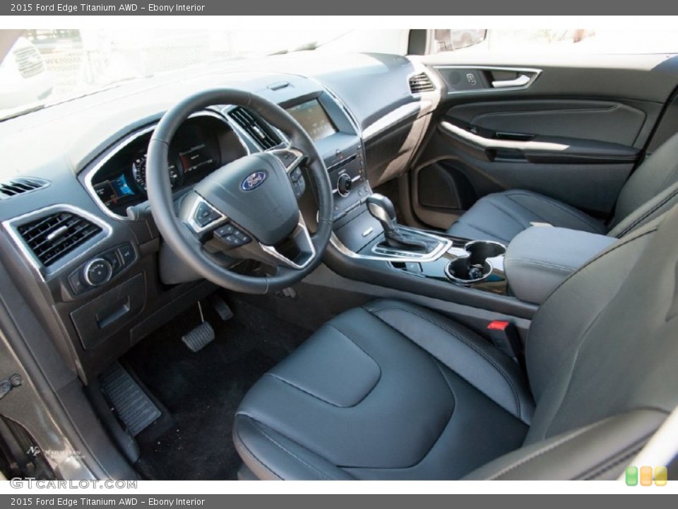 Ebony Interior Prime Interior for the 2015 Ford Edge Titanium AWD #106127388