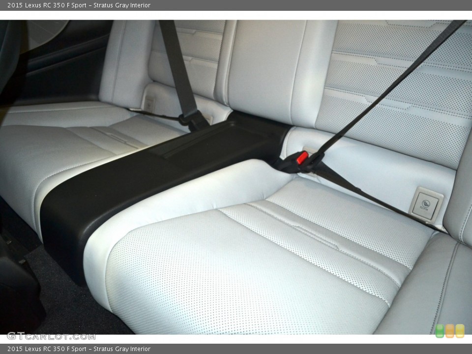Stratus Gray Interior Rear Seat for the 2015 Lexus RC 350 F Sport #106127791