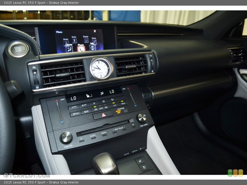 Stratus Gray Interior Controls for the 2015 Lexus RC 350 F Sport #106127956
