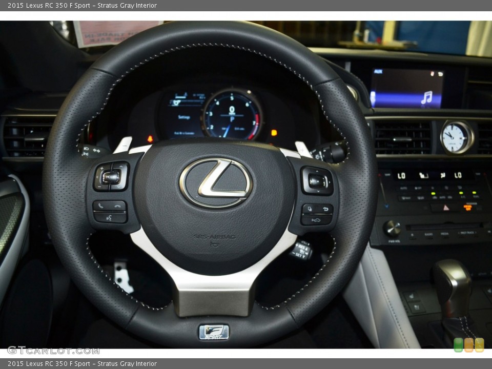 Stratus Gray Interior Steering Wheel for the 2015 Lexus RC 350 F Sport #106128102