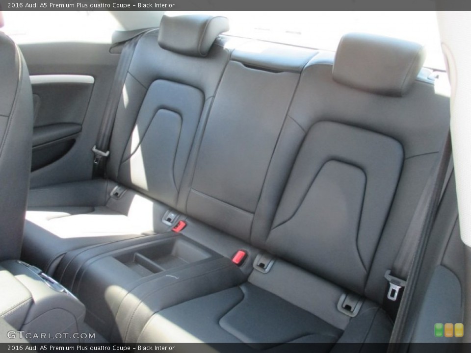 Black Interior Rear Seat for the 2016 Audi A5 Premium Plus quattro Coupe #106128916