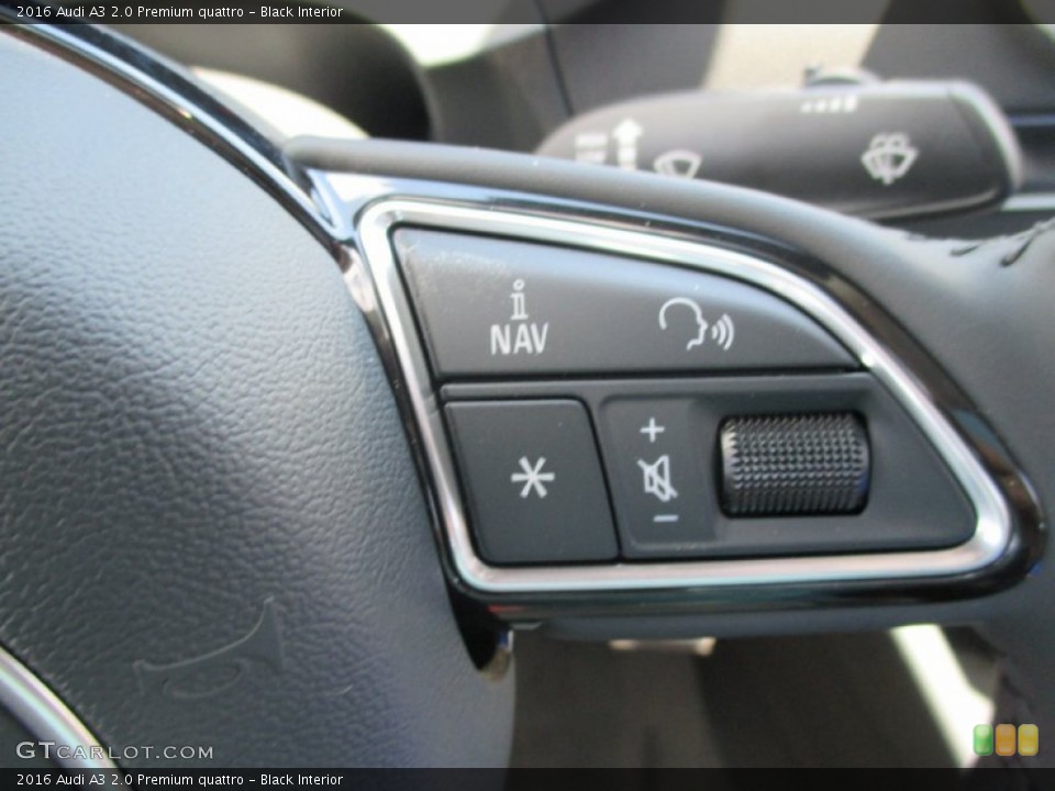 Black Interior Controls for the 2016 Audi A3 2.0 Premium quattro #106131869