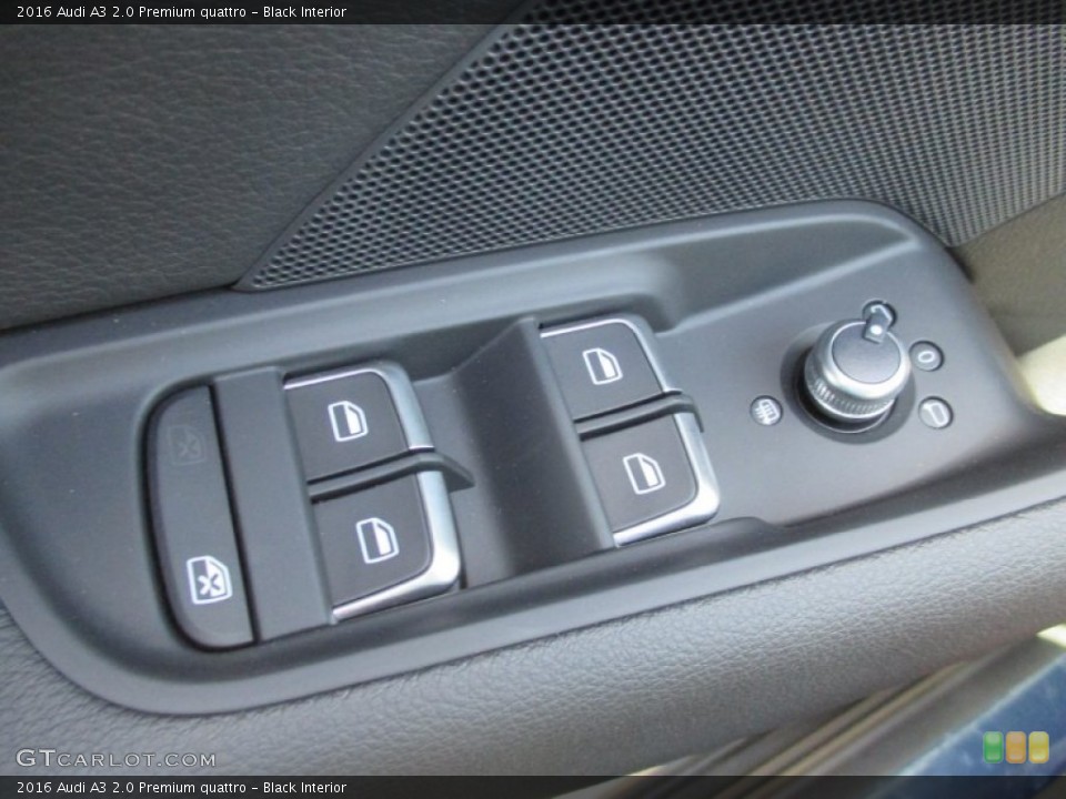 Black Interior Controls for the 2016 Audi A3 2.0 Premium quattro #106131949