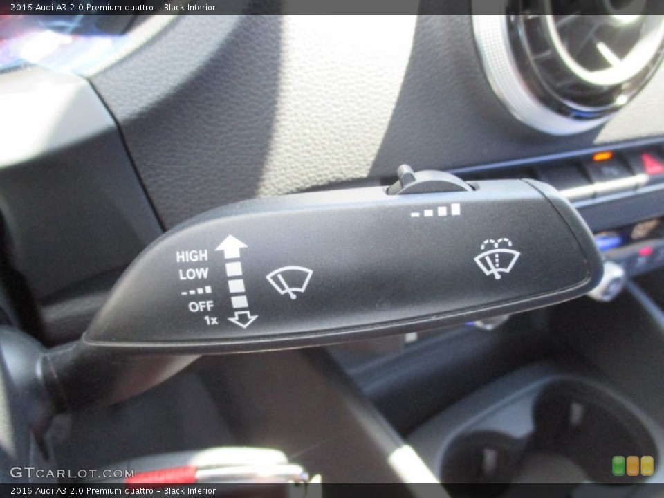Black Interior Controls for the 2016 Audi A3 2.0 Premium quattro #106131988