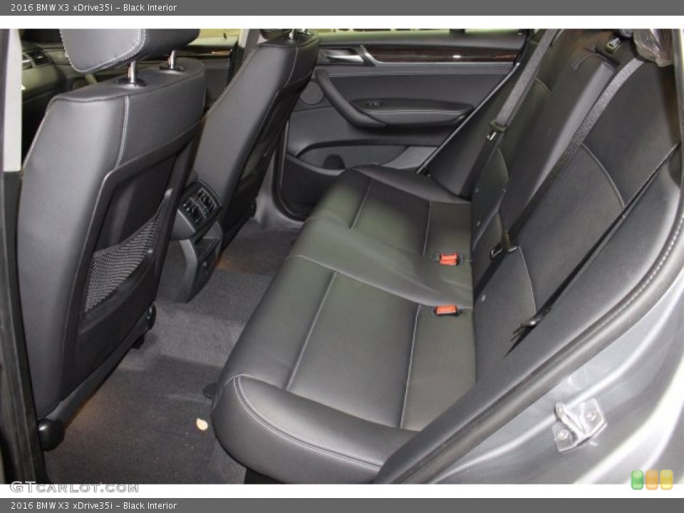 Black Interior Rear Seat for the 2016 BMW X3 xDrive35i #106133254
