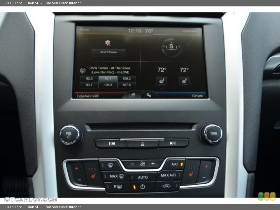 Charcoal Black Interior Controls for the 2016 Ford Fusion SE #106136185