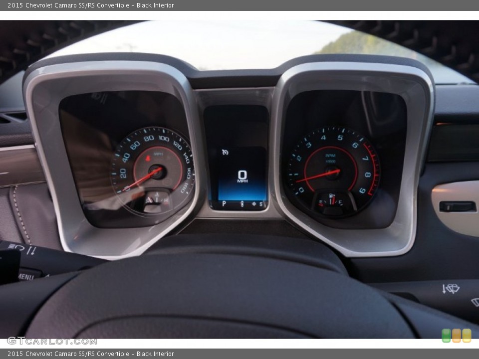 Black Interior Gauges for the 2015 Chevrolet Camaro SS/RS Convertible #106139586