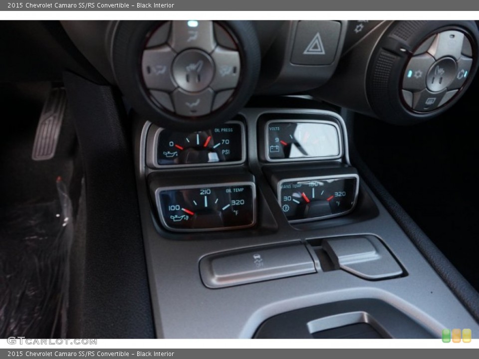 Black Interior Gauges for the 2015 Chevrolet Camaro SS/RS Convertible #106139638