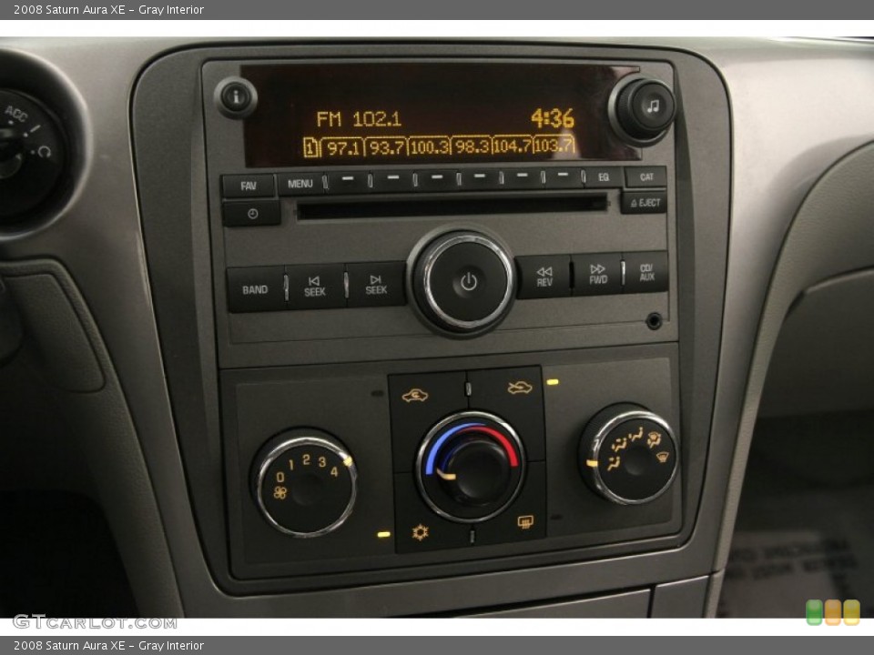 Gray Interior Controls for the 2008 Saturn Aura XE #106142206