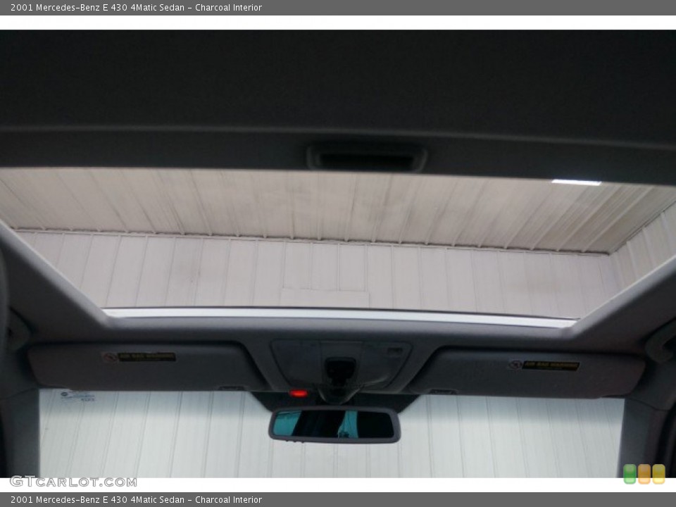 Charcoal Interior Sunroof for the 2001 Mercedes-Benz E 430 4Matic Sedan #106143151