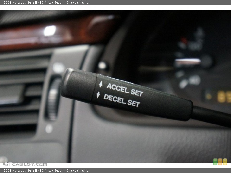 Charcoal Interior Controls for the 2001 Mercedes-Benz E 430 4Matic Sedan #106143241