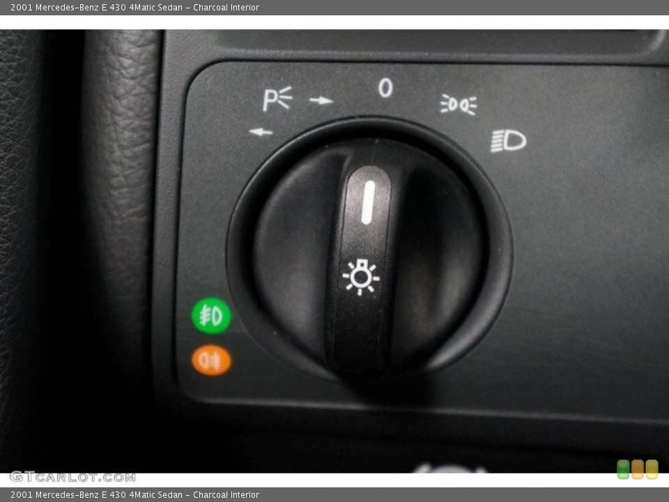 Charcoal Interior Controls for the 2001 Mercedes-Benz E 430 4Matic Sedan #106143292
