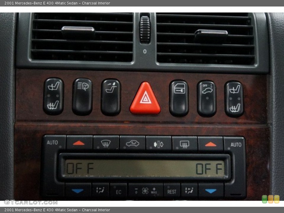 Charcoal Interior Controls for the 2001 Mercedes-Benz E 430 4Matic Sedan #106143340