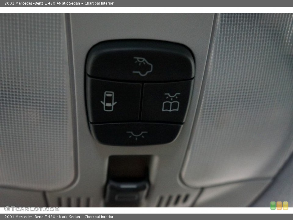 Charcoal Interior Controls for the 2001 Mercedes-Benz E 430 4Matic Sedan #106143430