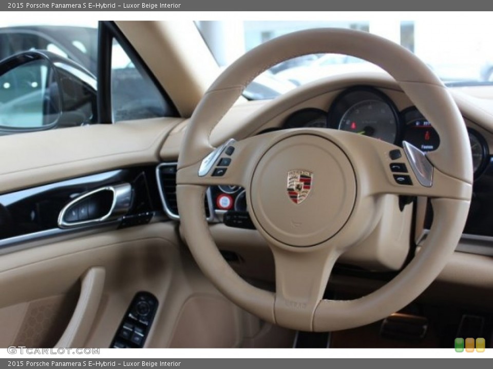 Luxor Beige Interior Steering Wheel for the 2015 Porsche Panamera S E-Hybrid #106144084