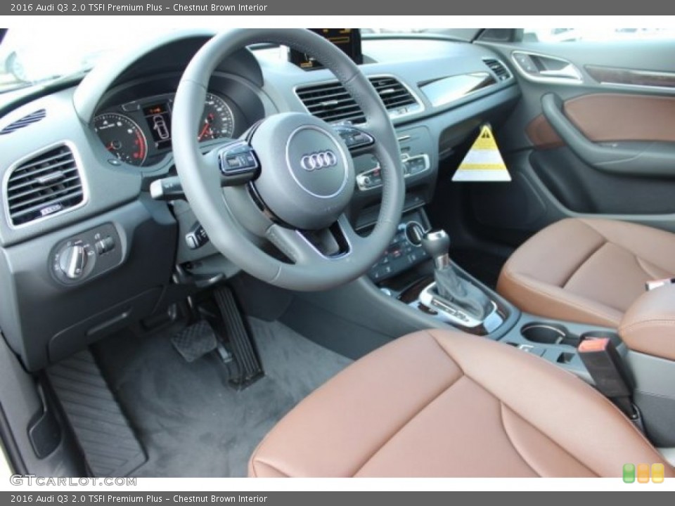 Chestnut Brown Interior Photo for the 2016 Audi Q3 2.0 TSFI Premium Plus #106144387