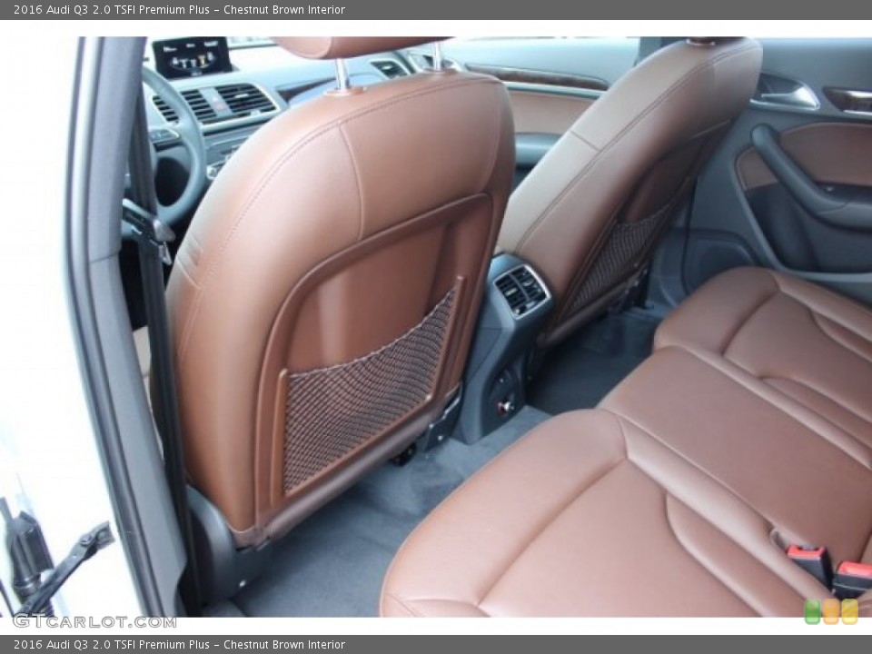 Chestnut Brown Interior Rear Seat for the 2016 Audi Q3 2.0 TSFI Premium Plus #106144631