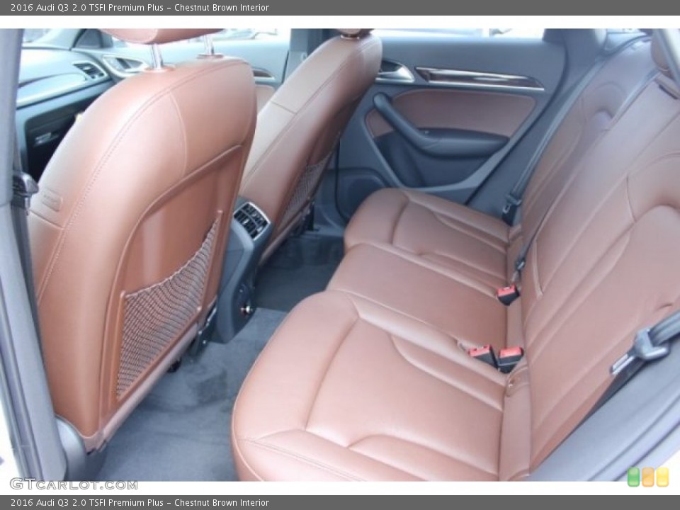 Chestnut Brown Interior Rear Seat for the 2016 Audi Q3 2.0 TSFI Premium Plus #106144646