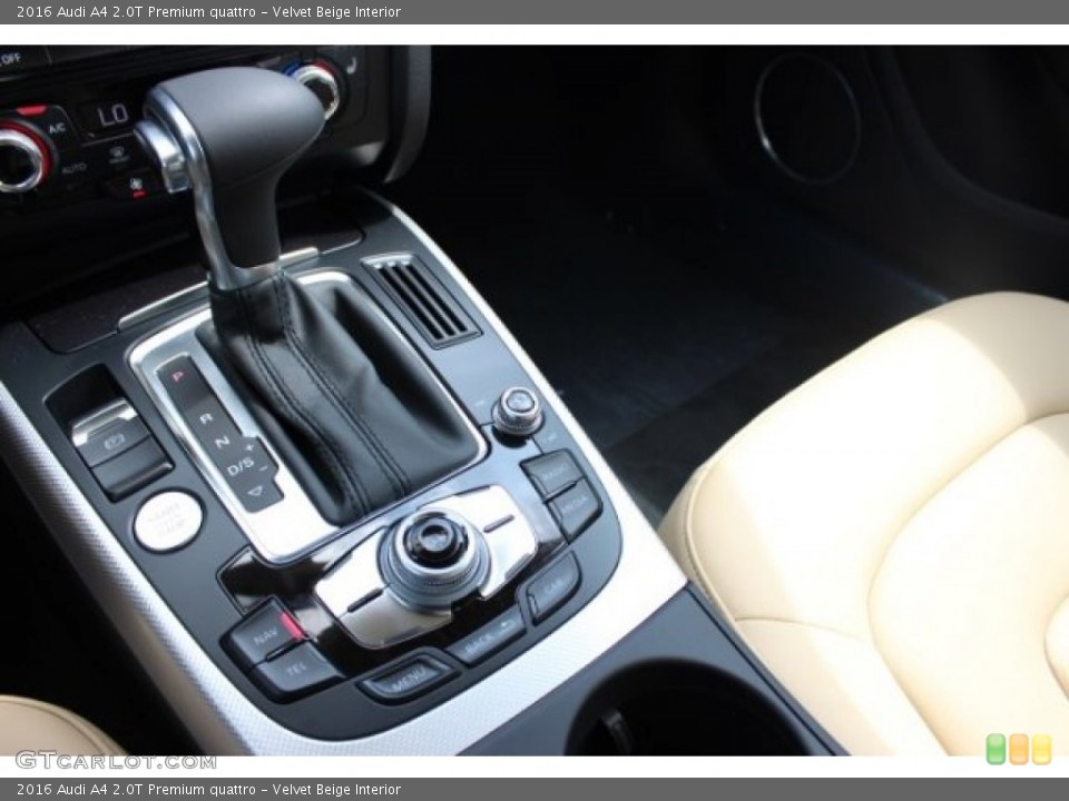 Velvet Beige Interior Transmission for the 2016 Audi A4 2.0T Premium quattro #106144951