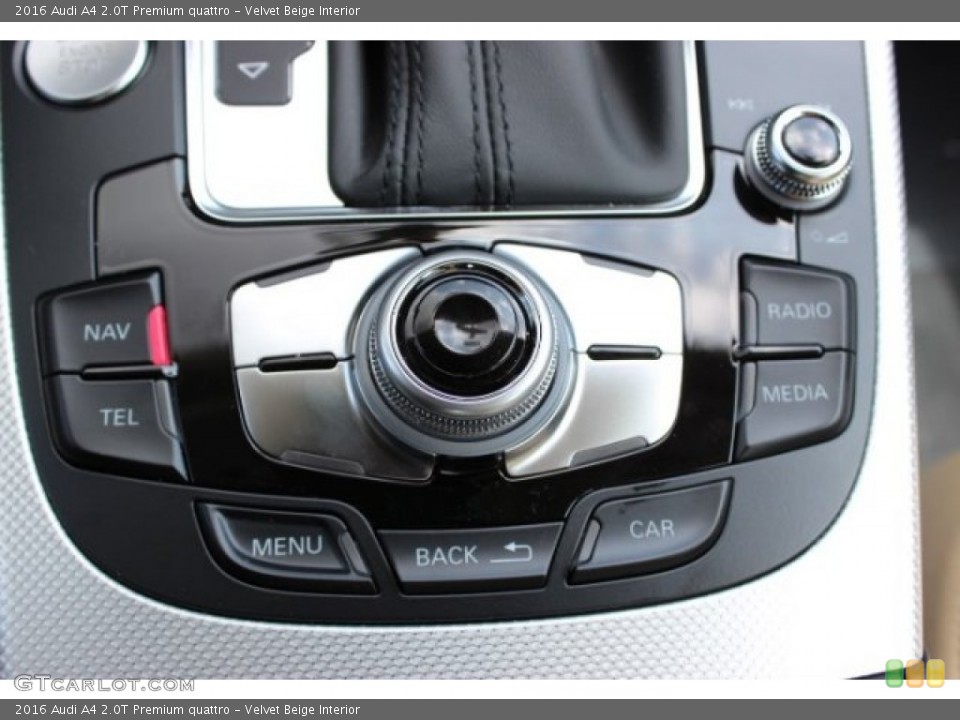 Velvet Beige Interior Controls for the 2016 Audi A4 2.0T Premium quattro #106144981