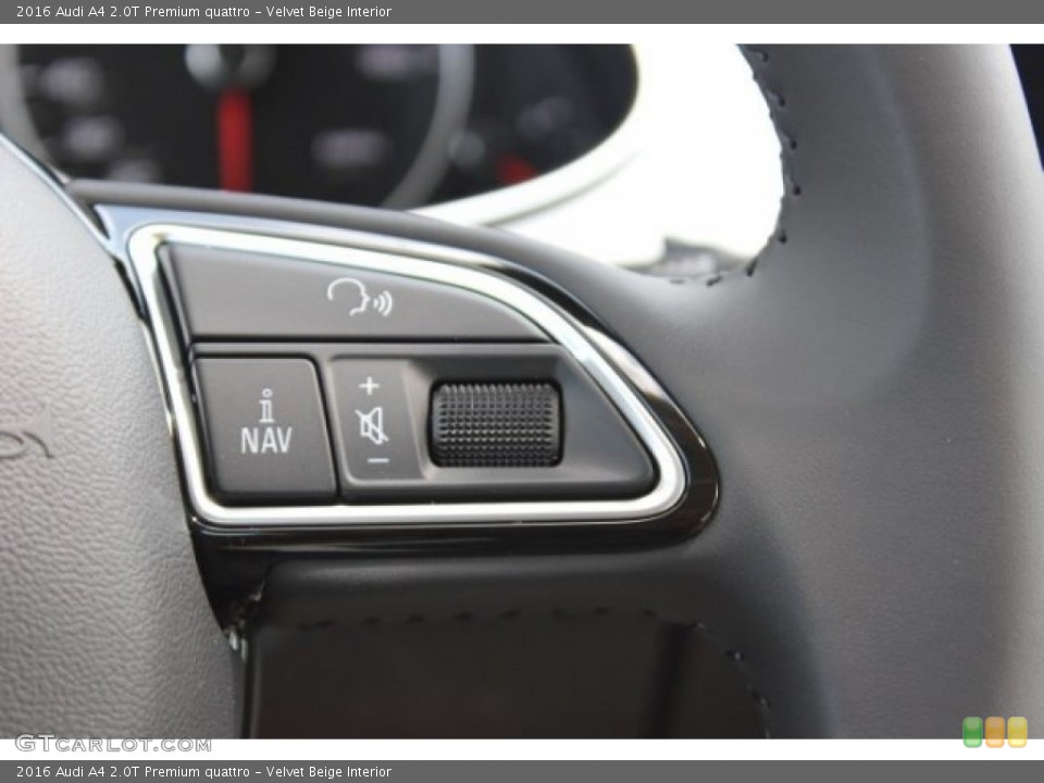 Velvet Beige Interior Controls for the 2016 Audi A4 2.0T Premium quattro #106145077