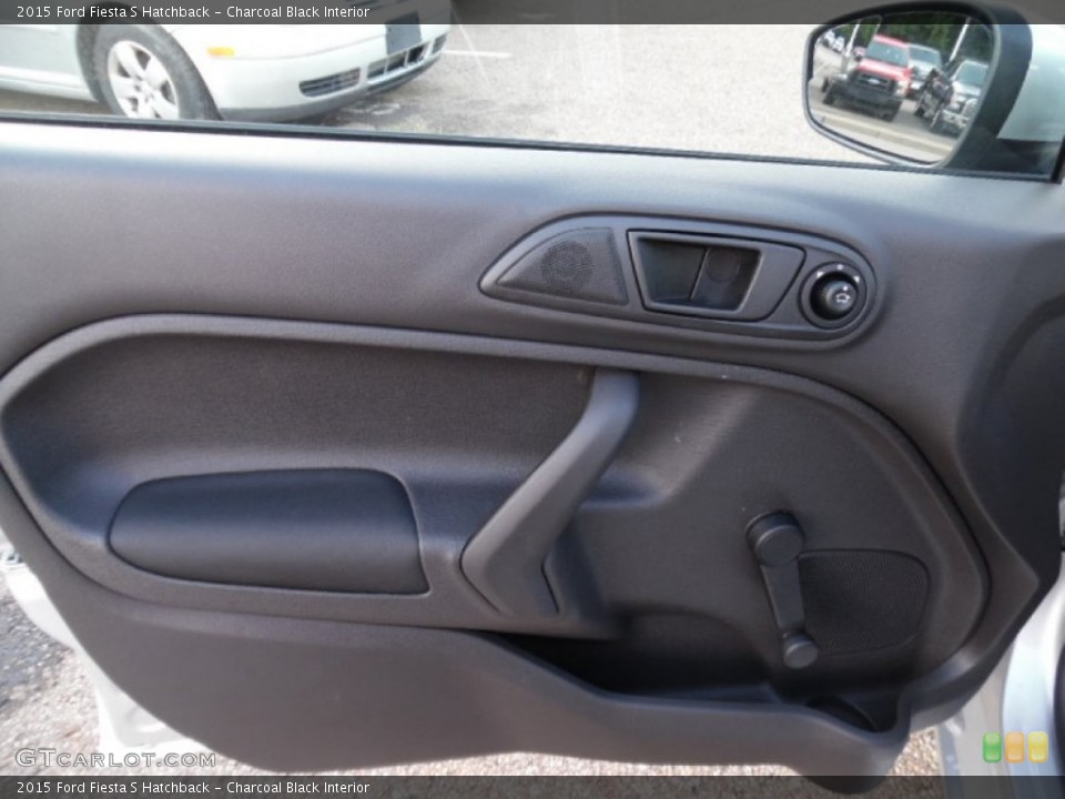 Charcoal Black Interior Door Panel for the 2015 Ford Fiesta S Hatchback #106151507