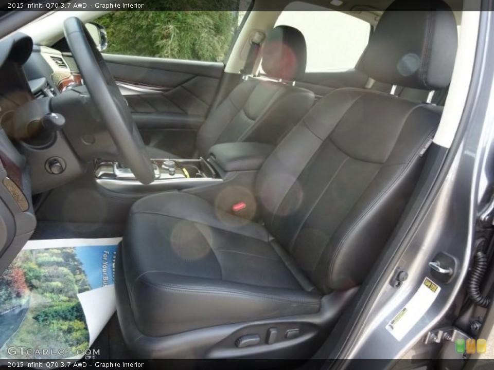 Graphite Interior Front Seat for the 2015 Infiniti Q70 3.7 AWD #106151920
