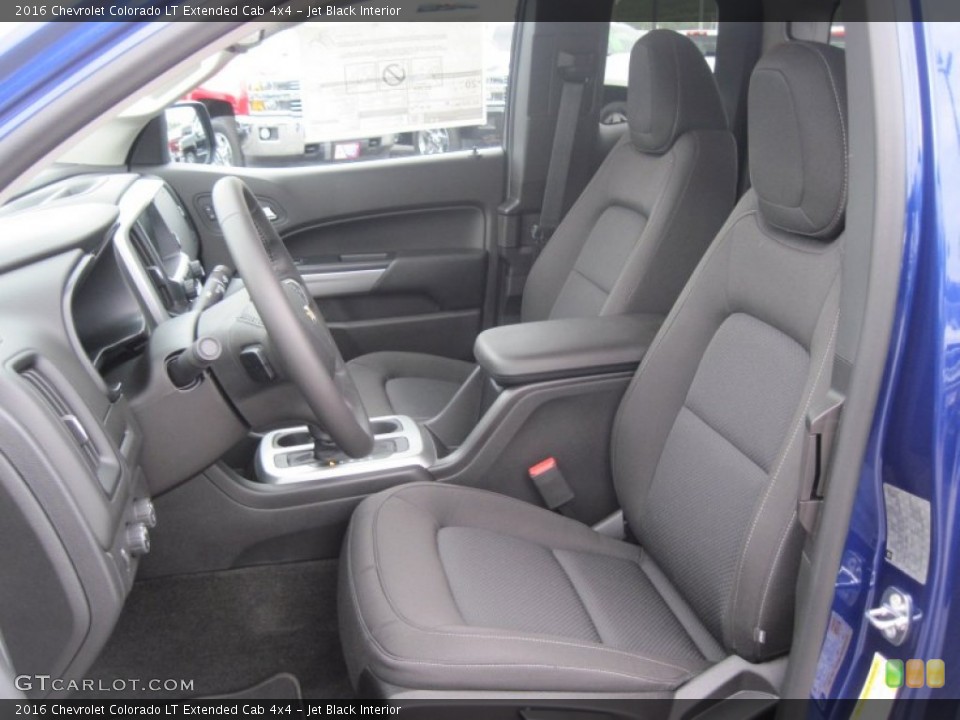 Jet Black Interior Photo for the 2016 Chevrolet Colorado LT Extended Cab 4x4 #106155315