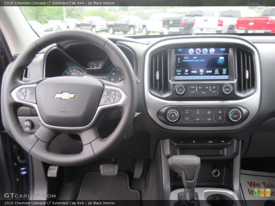 Jet Black Interior Dashboard for the 2016 Chevrolet Colorado LT Extended Cab 4x4 #106155382