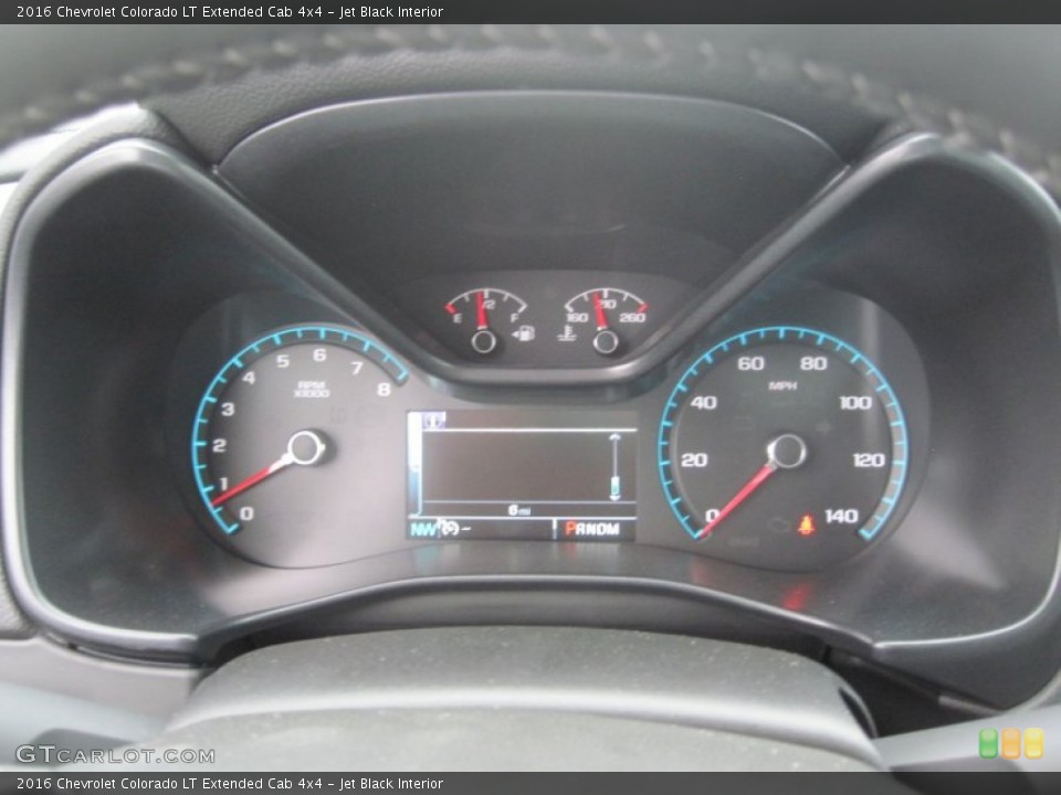 Jet Black Interior Gauges for the 2016 Chevrolet Colorado LT Extended Cab 4x4 #106155406