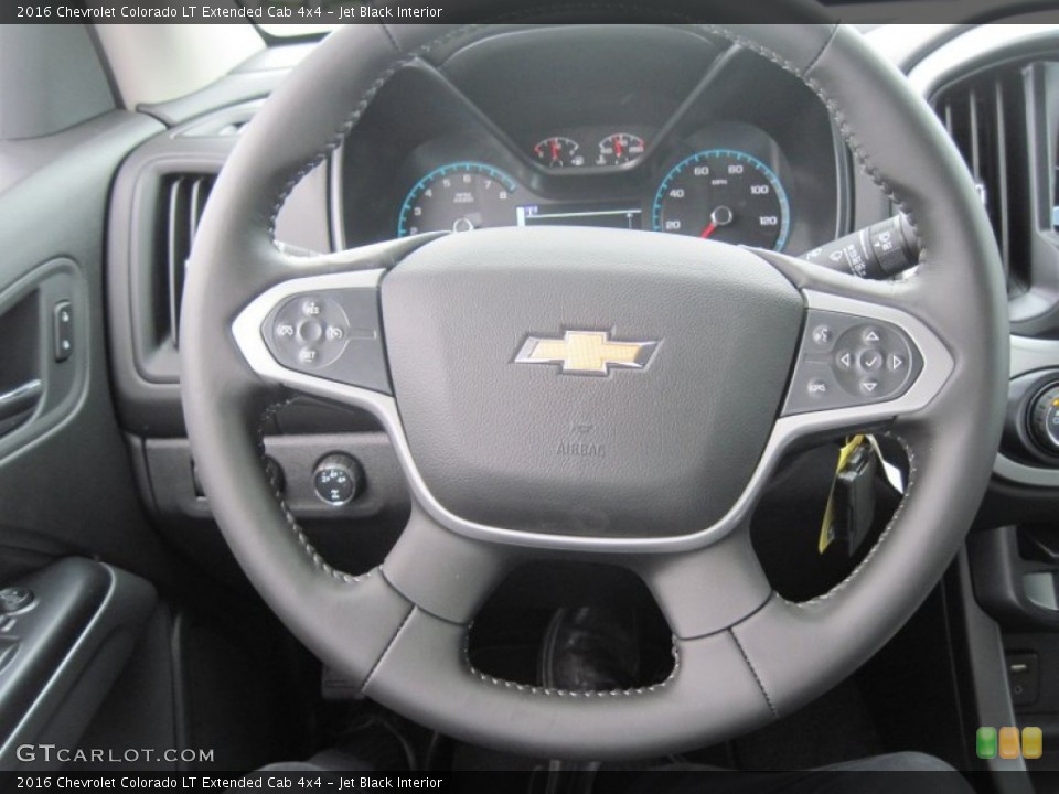Jet Black Interior Steering Wheel for the 2016 Chevrolet Colorado LT Extended Cab 4x4 #106155457