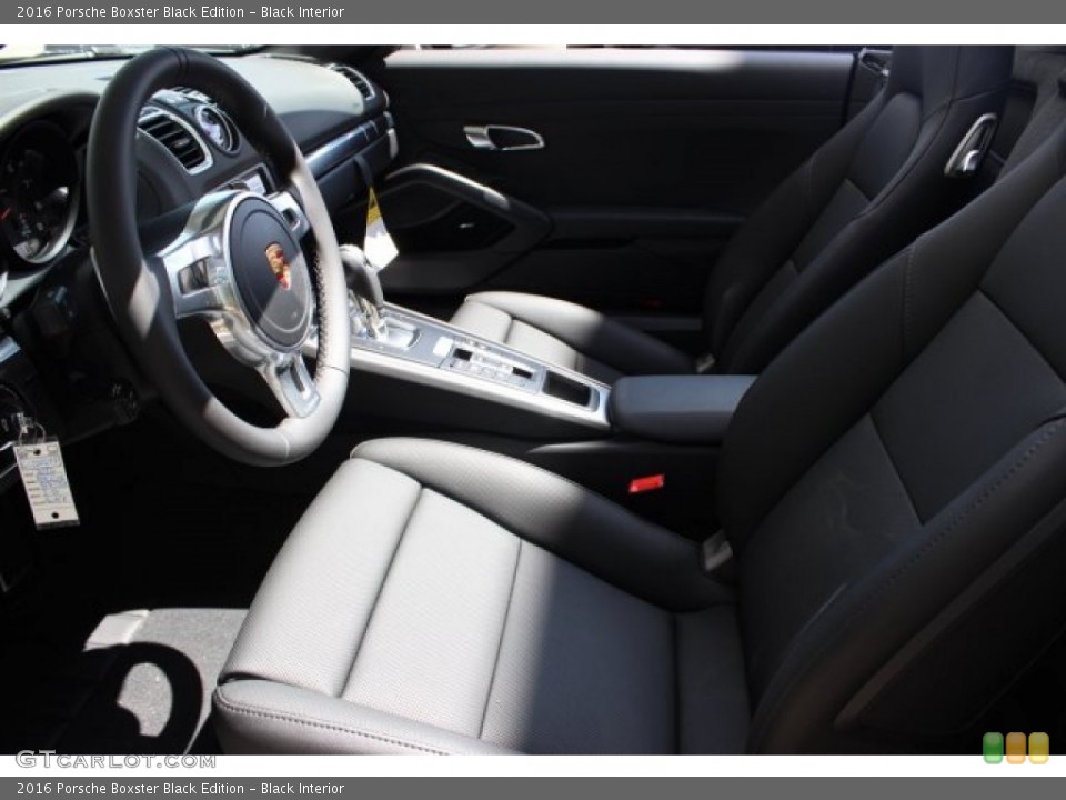 Black Interior Front Seat for the 2016 Porsche Boxster Black Edition #106164292