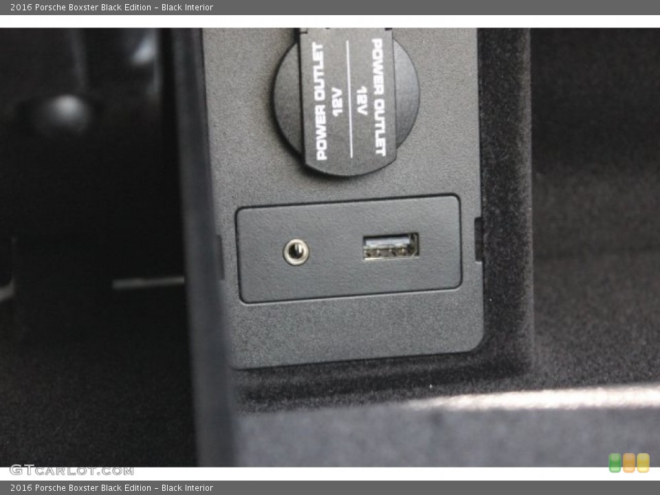 Black Interior Controls for the 2016 Porsche Boxster Black Edition #106164478