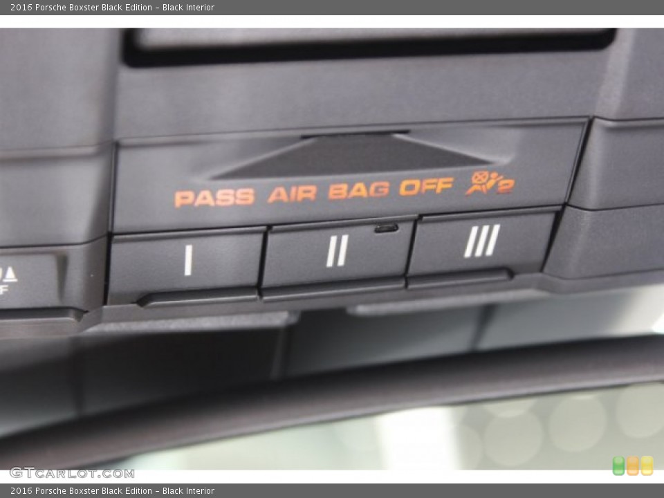 Black Interior Controls for the 2016 Porsche Boxster Black Edition #106164493