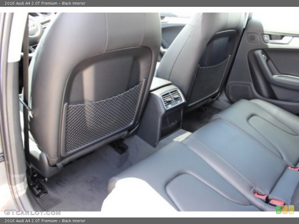 Black Interior Rear Seat for the 2016 Audi A4 2.0T Premium #106166897