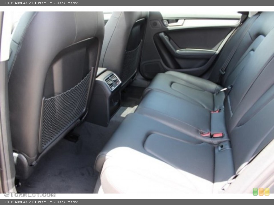 Black Interior Rear Seat for the 2016 Audi A4 2.0T Premium #106166915