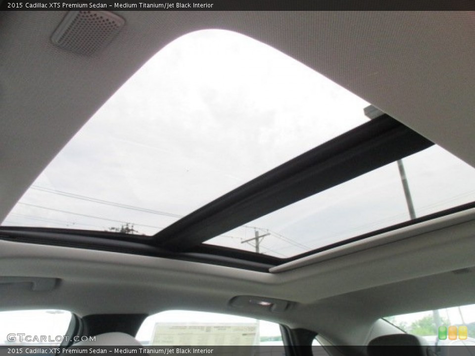 Medium Titanium/Jet Black Interior Sunroof for the 2015 Cadillac XTS Premium Sedan #106167017