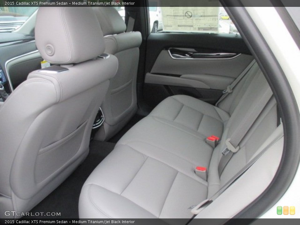 Medium Titanium/Jet Black Interior Rear Seat for the 2015 Cadillac XTS Premium Sedan #106167043