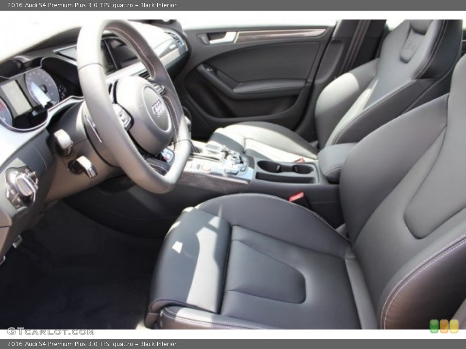 Black Interior Front Seat for the 2016 Audi S4 Premium Plus 3.0 TFSI quattro #106167445