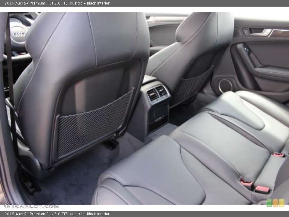 Black Interior Rear Seat for the 2016 Audi S4 Premium Plus 3.0 TFSI quattro #106167880