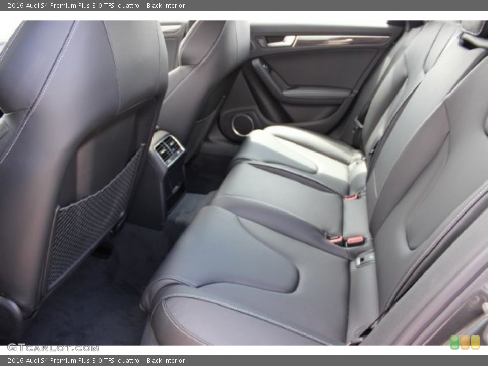 Black Interior Rear Seat for the 2016 Audi S4 Premium Plus 3.0 TFSI quattro #106167898