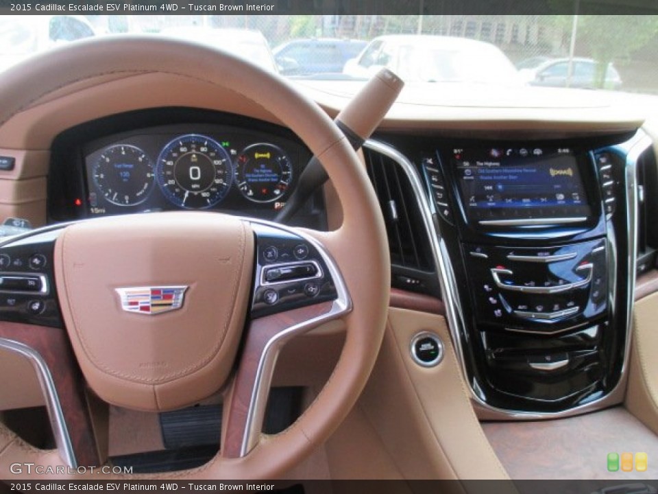 Tuscan Brown Interior Dashboard for the 2015 Cadillac Escalade ESV Platinum 4WD #106168837